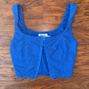 Princess Polly Royal Blue Crop Top